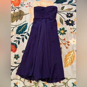 Like NEW Ralph Lauren Strapless Deep Purple Dress